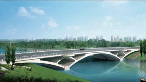 卫辉市自由路跨孟姜女河桥梁