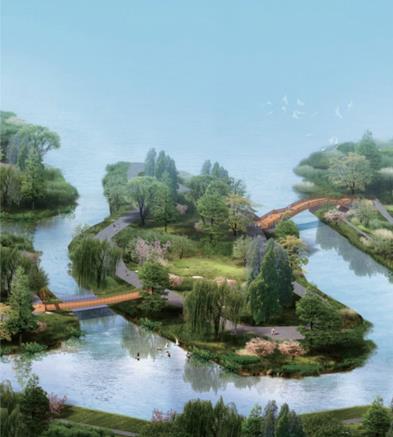 永城市日月湖公园湿地桥梁